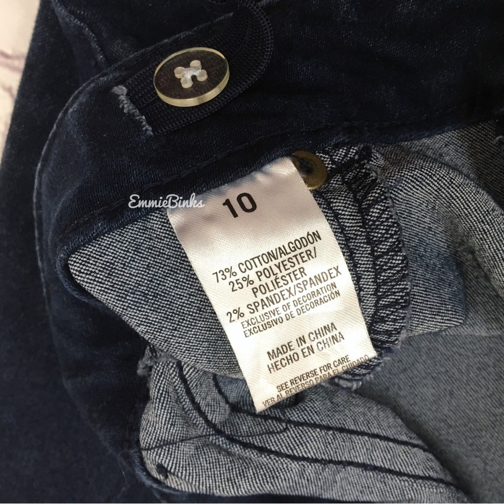 Girl’s Nautica Stretch Jeggings - Jean Leggings - Soft Dark Wash Jeggings Pants - Picture 8 of 13